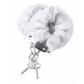 Наручники с белой меховой опушкой - ToyFa - купить с доставкой в Казани