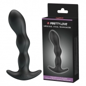 Черный анальный стимулятор простаты с вибрацией Special Anal Massager - 14,5 см. - Baile - в Казани купить с доставкой
