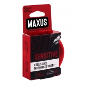 Ультратонкие презервативы в железном кейсе MAXUS Sensitive - 3 шт. - Maxus - купить с доставкой в Казани