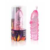 Закрытая рельефная насадка Crystal sleeve snakes в виде змеи с усиками - 14 см. - Erowoman-Eroman - в Казани купить с доставкой