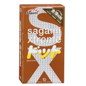 Презервативы Sagami Xtreme FEEL UP с точечной текстурой и линиями прилегания - 10 шт. - Sagami - купить с доставкой в Казани