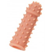 Телесная реалистичная насадка KOKOS Extreme Sleeve 03 с дополнительной стимуляцией - 12,7 см. - KOKOS - в Казани купить с доставкой