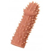 Телесная реалистичная насадка KOKOS Extreme Sleeve 07 с дополнительной стимуляцией - 12,7 см. - KOKOS - в Казани купить с доставкой