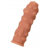 Телесная реалистичная насадка KOKOS Extreme Sleeve 11 с дополнительной стимуляцией - 12,7 см. - KOKOS - в Казани купить с доставкой