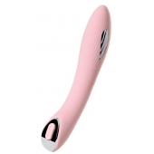 Розовый силиконовый вибратор с электростимуляцией TESLA G-POINT - 21 см. - ToyFa - купить с доставкой в Казани