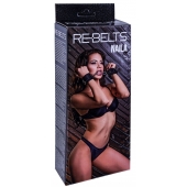 Черные кожаные наручники Naila - Rebelts - купить с доставкой в Казани