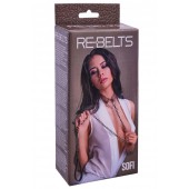 Коричневый поводок и чокер с кольцом Sofi - Rebelts - купить с доставкой в Казани