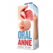 Телесный мастурбатор-ротик с язычком Oral Anne - Blush Novelties - в Казани купить с доставкой