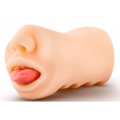 Телесный мастурбатор-ротик с язычком Oral Anne - Blush Novelties - в Казани купить с доставкой