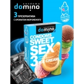 Презервативы для орального секса DOMINO Sweet Sex с ароматом мороженого - 3 шт. - Domino - купить с доставкой в Казани