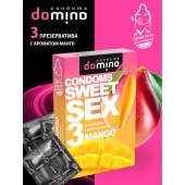 Презервативы для орального секса DOMINO Sweet Sex с ароматом манго - 3 шт. - Domino - купить с доставкой в Казани