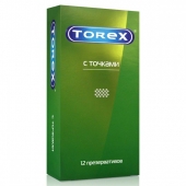 Текстурированные презервативы Torex  С точками  - 12 шт. - Torex - купить с доставкой в Казани