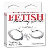 Металлические наручники Beginner s Metal Cuffs - Pipedream - купить с доставкой в Казани