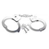 Металлические наручники Beginner s Metal Cuffs - Pipedream - купить с доставкой в Казани