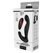 Черный вибромассажер простаты SWIRLING P-PLEASER - Dream Toys - в Казани купить с доставкой