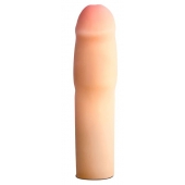 Телесная насадка-удлинитель на пенис PERFORMANCE 1.5INCH COCK XTENDER - 16 см. - Blush Novelties - в Казани купить с доставкой