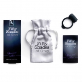 Темно-серое эрекционное кольцо Vibrating Love Ring с вибрацией - Fifty Shades of Grey - в Казани купить с доставкой