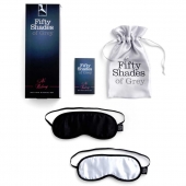 Набор из двух масок на глаза Soft Blindfold Twin Pack - Fifty Shades of Grey - купить с доставкой в Казани