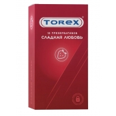 Презервативы Torex  Сладкая любовь  с ароматом клубники - 12 шт. - Torex - купить с доставкой в Казани