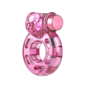 Розовое эрекционное виброкольцо Pink Bear - Baile - в Казани купить с доставкой
