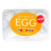 Набор из 6 мастурбаторов Tenga EGG Easy Beat с различным рельефом - Tenga - в Казани купить с доставкой