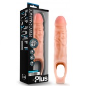 Телесный реалистичный фаллоудлинитель 9 Inch Silicone Cock Sheath Penis Extender - 22,86 см. - Blush Novelties - в Казани купить с доставкой