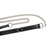 Черный ошейник с поводком Wild - Lola Games - купить с доставкой в Казани