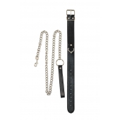 Черный ошейник с поводком Wild - Lola Games - купить с доставкой в Казани