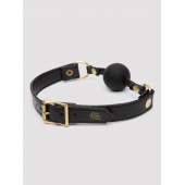 Черный кляп-шар Bound to You Faux Leather Ball Gag - Fifty Shades of Grey - купить с доставкой в Казани