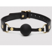 Черный кляп-шар Bound to You Faux Leather Ball Gag - Fifty Shades of Grey - купить с доставкой в Казани