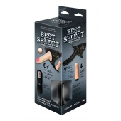 Черный женский пояс BEST SELECT с 3 насадками и вибрацией - LOVETOY (А-Полимер) - купить с доставкой в Казани