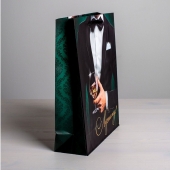 Бумажный пакет «Лучшему!» - 23 х 27 см. - Сима-Ленд - купить с доставкой в Казани