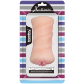 Телесный мастурбатор-вагина X-Basic Pocket Pussy без вибрации - Lovetoy - в Казани купить с доставкой