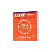 Презервативы с продлевающим эффектом LUXE Royal Long Love - 3 шт. - Luxe - купить с доставкой в Казани