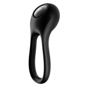 Черное эрекционное виброкольцо Majestic Duo - Satisfyer - в Казани купить с доставкой
