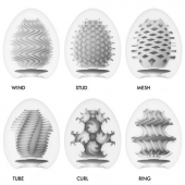 Набор из 6 мастурбаторов Tenga EGG IV с различным рельефом - Tenga - в Казани купить с доставкой