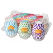 Набор из 6 мастурбаторов Tenga EGG IV с различным рельефом - Tenga - в Казани купить с доставкой