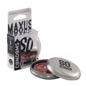 Экстремально тонкие презервативы в железном кейсе MAXUS Extreme Thin - 3 шт. - Maxus - купить с доставкой в Казани