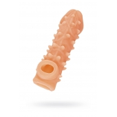 Телесная закрытая насадка с пупырышками Cock Sleeve Size M - 15,6 см. - KOKOS - в Казани купить с доставкой