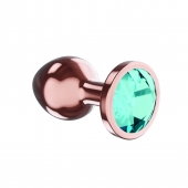 Пробка цвета розового золота с малиновым кристаллом Diamond Topaz Shine L - 8,3 см. - Lola Games - купить с доставкой в Казани