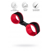 Красно-черные велюровые оковы Anonymo - ToyFa - купить с доставкой в Казани