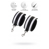 Серебристо-черные наручники Anonymo - ToyFa - купить с доставкой в Казани