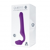 Лиловый безремневой страпон Queens M - Adrien Lastic - купить с доставкой в Казани