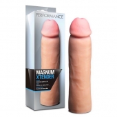 Телесная фаллическая насадка на пенис Magnum Xtender - 23 см. - Blush Novelties - в Казани купить с доставкой