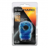 Голубое эрекционное виброкольцо Reusable 5 Function Cock Ring - Blush Novelties - в Казани купить с доставкой