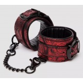 Красно-черные наручники Reversible Faux Leather Wrist Cuffs - Fifty Shades of Grey - купить с доставкой в Казани