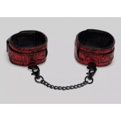 Красно-черные оковы Reversible Faux Leather Ankle Cuffs - Fifty Shades of Grey - купить с доставкой в Казани