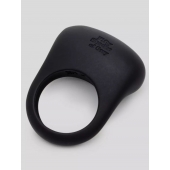 Черное эрекционное виброкольцо Sensation Rechargeable Vibrating Love Ring - Fifty Shades of Grey - в Казани купить с доставкой