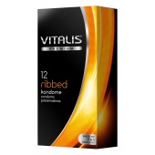 Ребристые презервативы VITALIS PREMIUM ribbed - 12 шт. - Vitalis - купить с доставкой в Казани