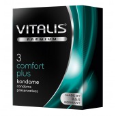 Контурные презервативы VITALIS PREMIUM comfort plus - 3 шт. - Vitalis - купить с доставкой в Казани